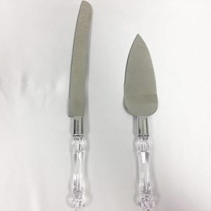 Cake Knife Server Set – Acrylic Handles