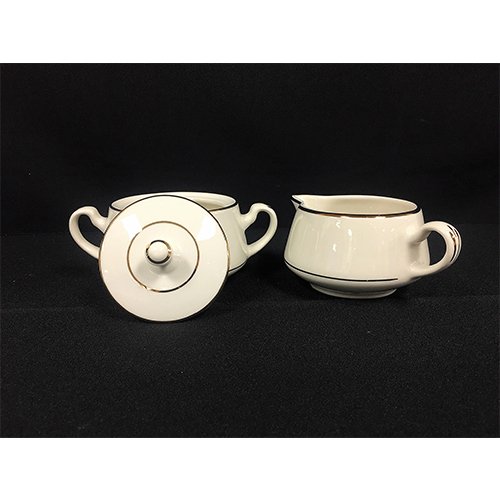 Heritage Gold Sugar Bowl & Creamer