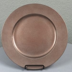 Charger Plate Rose Gold Acrylic 13″